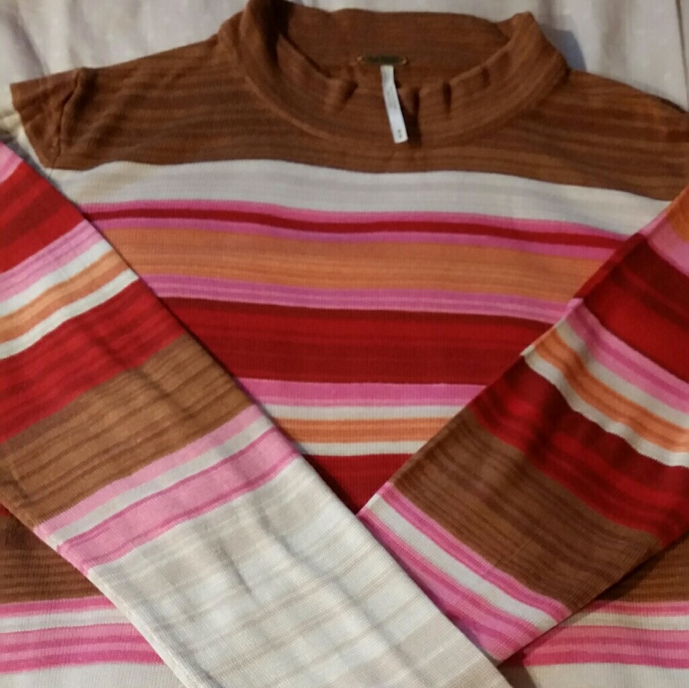 Free people show off your stripes sweater